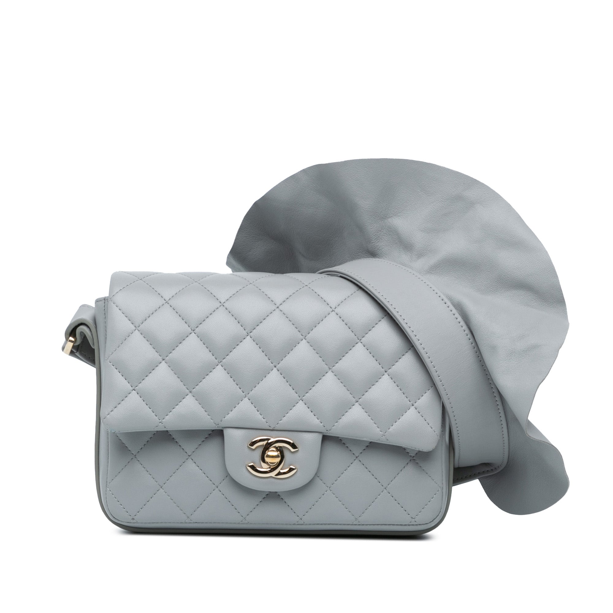 Chanel | Pre-Owned Quilted Calfskin Bolero de Flap - I | Gray