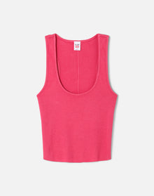 Womens | Cut Off Tank | Raspberry