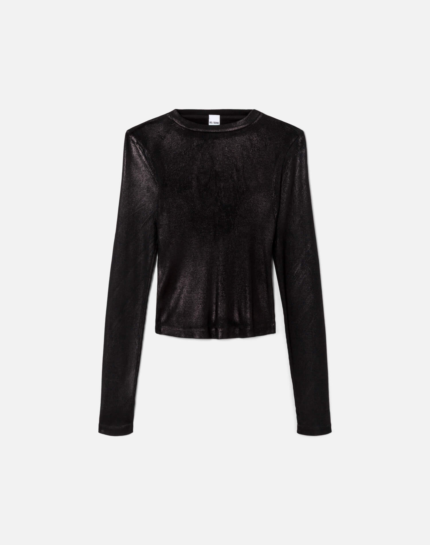 Womens | 90s Foil Baby Long Sleeve | Black Foil
