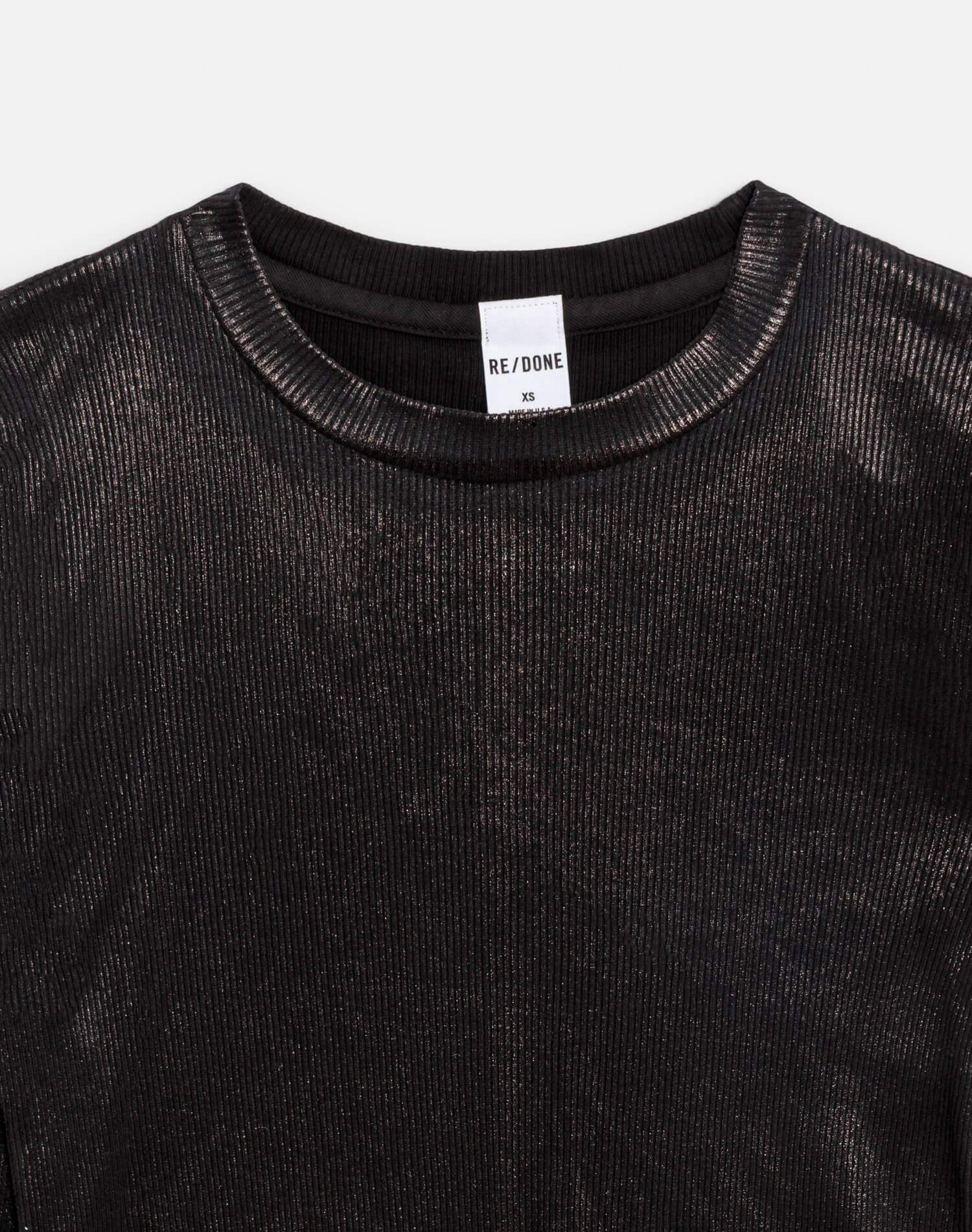 Womens | 90s Foil Baby Long Sleeve | Black Foil