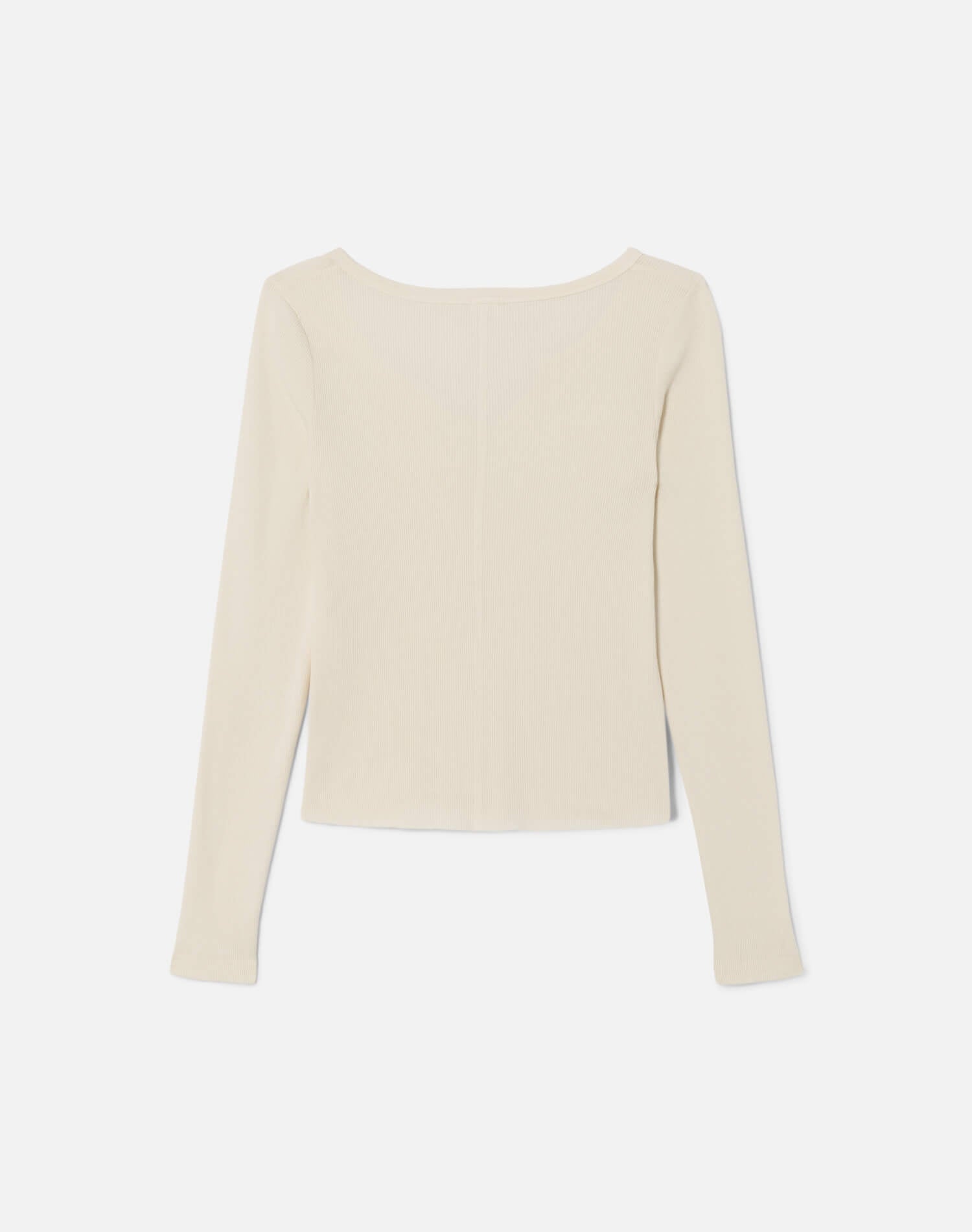 Womens | Hanes V Cut Baby Long Sleeve | Vintage Ivory