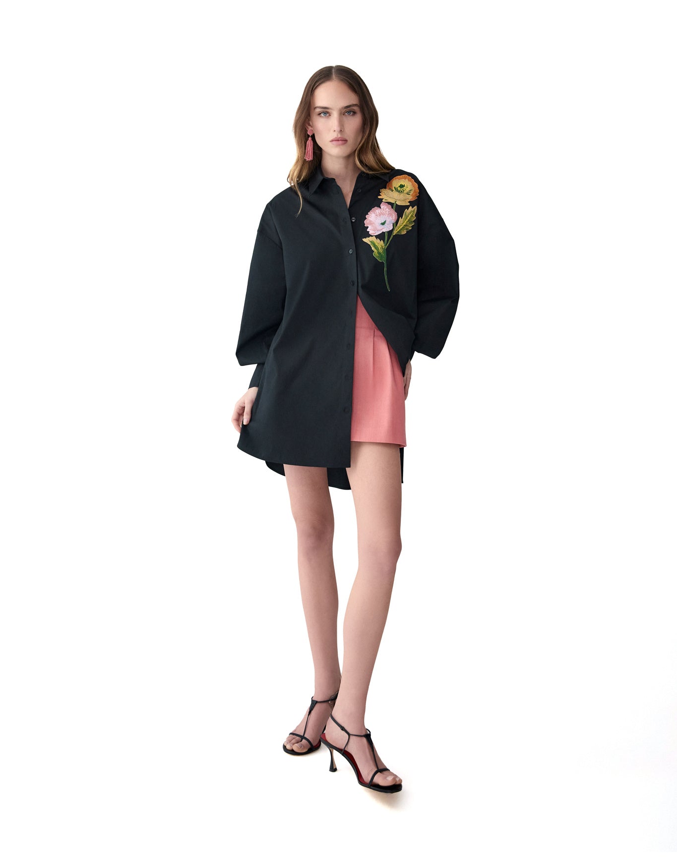 Embroidered Annie Top | Black Multi