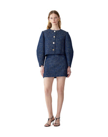 Arc Sleeve Crewneck Jacket | Midnight Multi