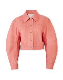 Arc Sleeve Cropped Jacket | Sunset