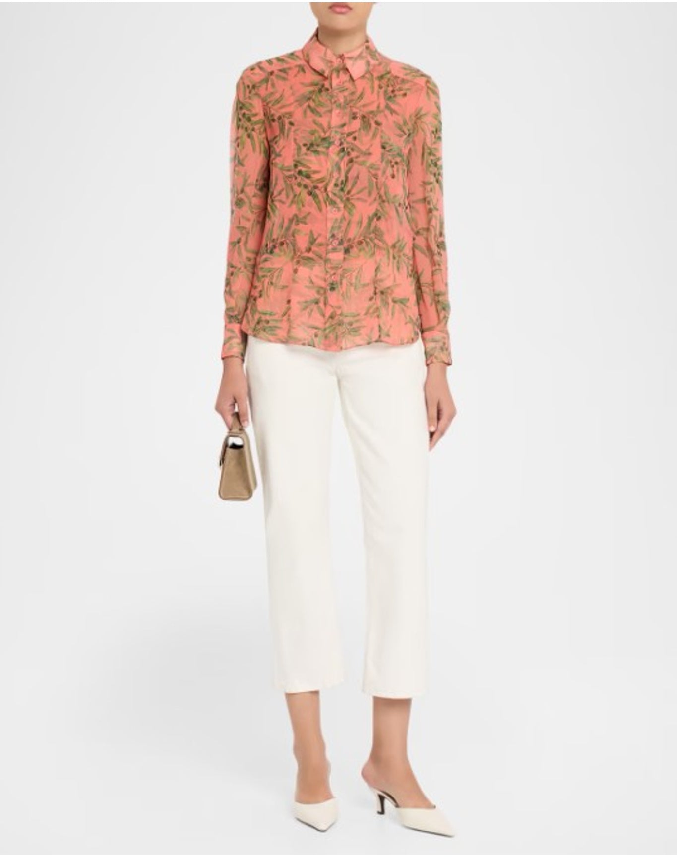 Long Sleeve Button Down Top | Sunset Multi