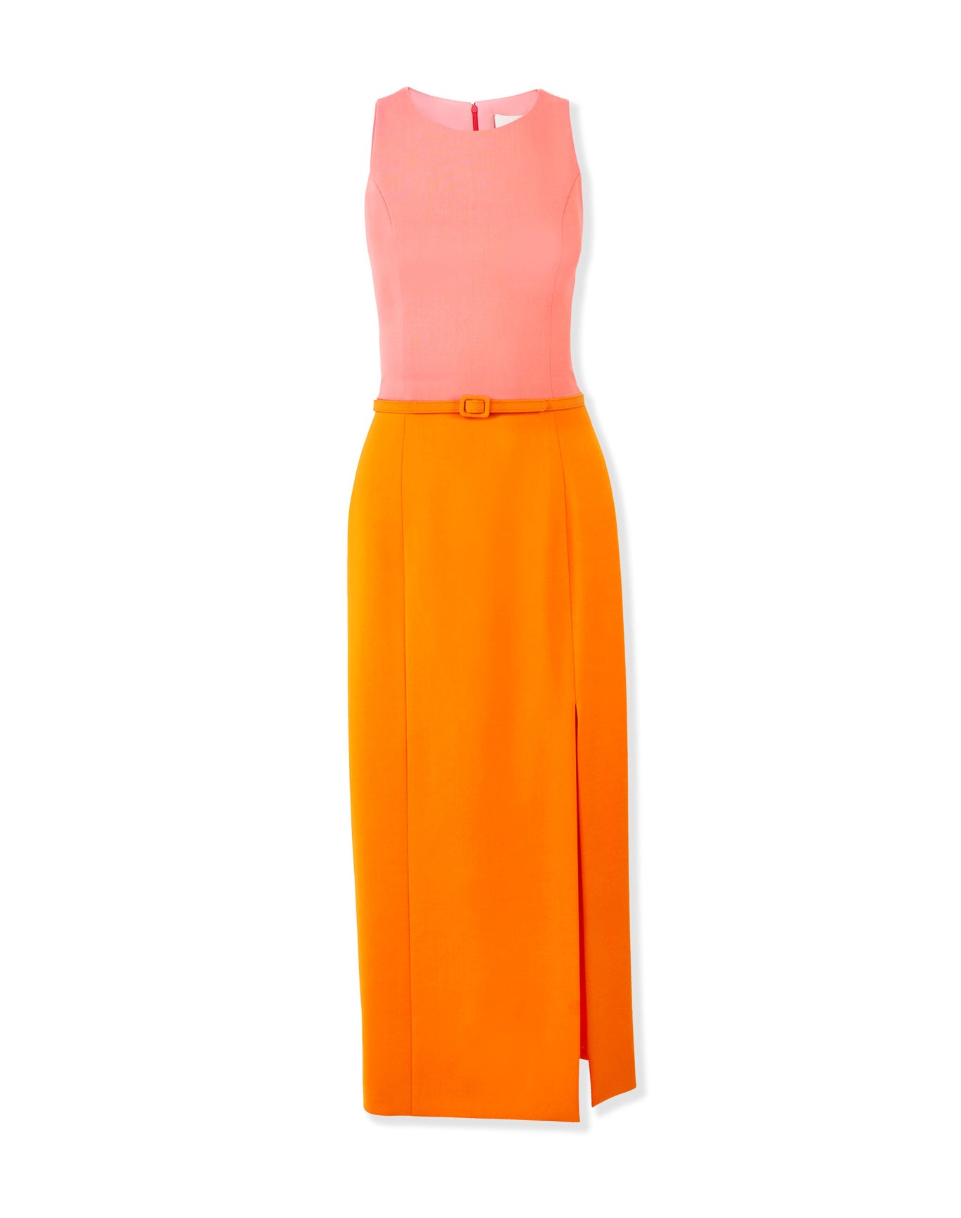 Sleeveless Crewneck Midi Dress With Belt | Tiger Lily Mult
