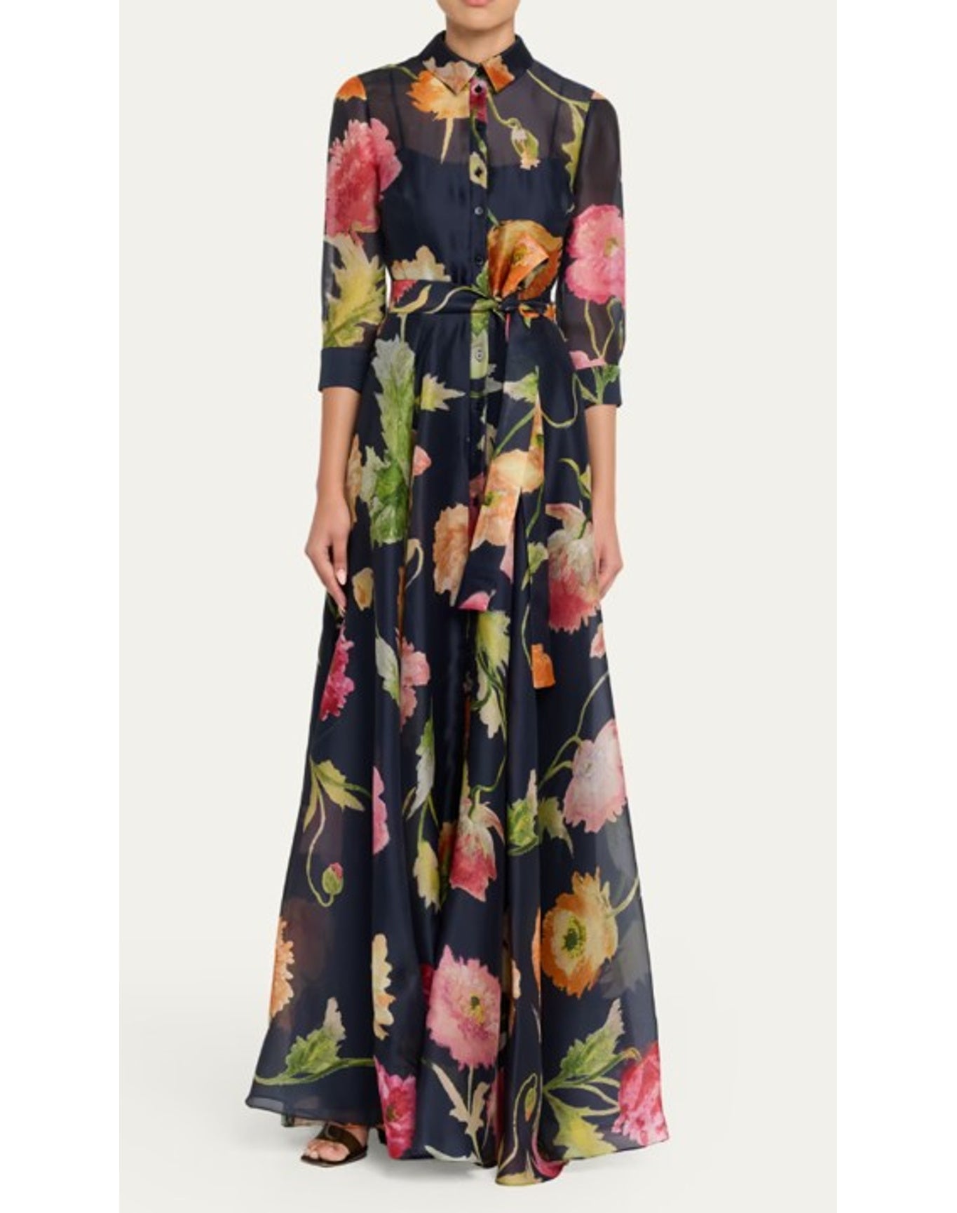 Trench Gown | Midnight Multi
