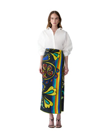 Rianna Nina Printed Scarf 115 x 180 cm | Black Multi