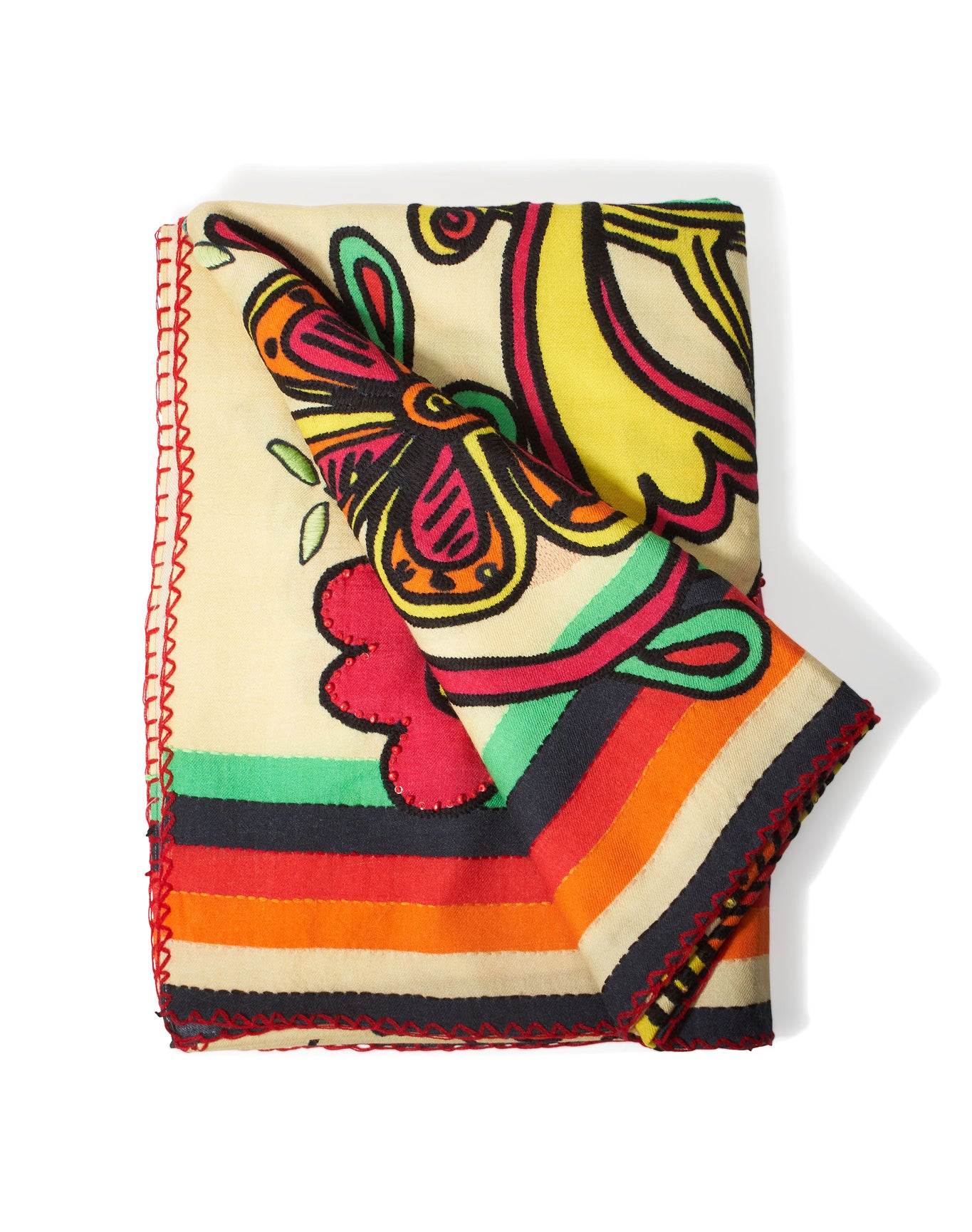 Rianna Nina Printed Scarf 115 x 180 cm | Daffodil/Multi