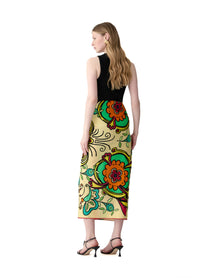 Rianna Nina Printed Scarf 115 x 180 cm | Daffodil/Multi