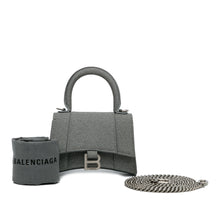 Balenciaga | Pre-Owned Mini Glitter Hourglass Satchel | Gray