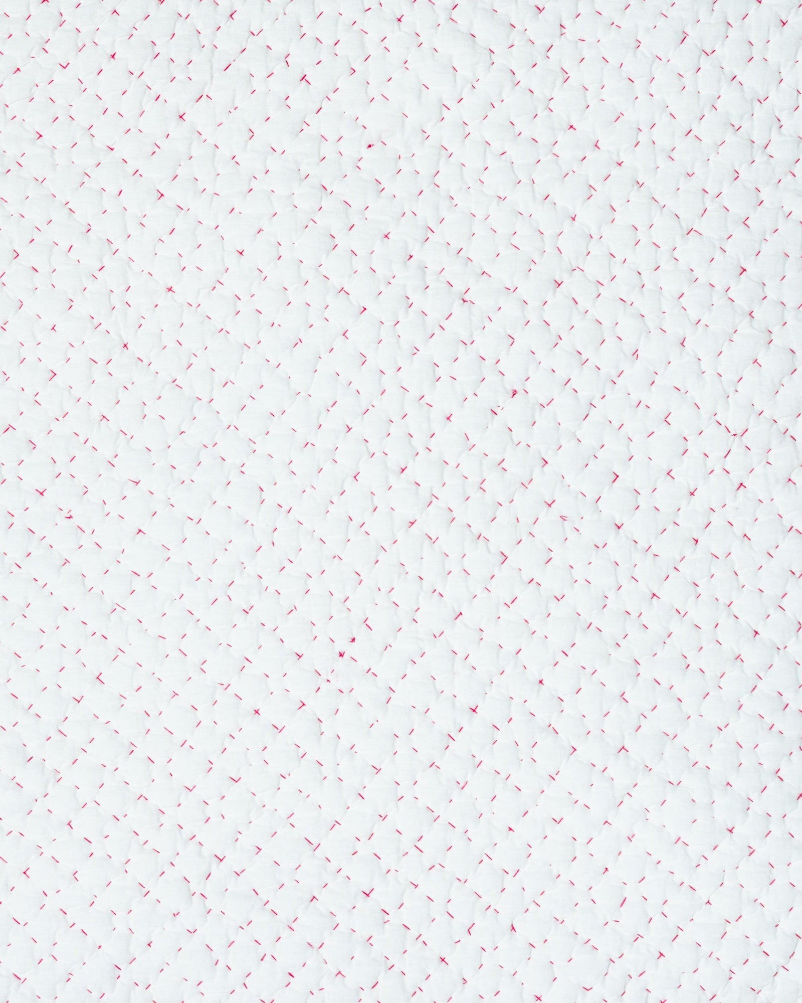 Reversible Weekend Stripes - Kantha Quilt Sham - Pink Marigold - Printfresh