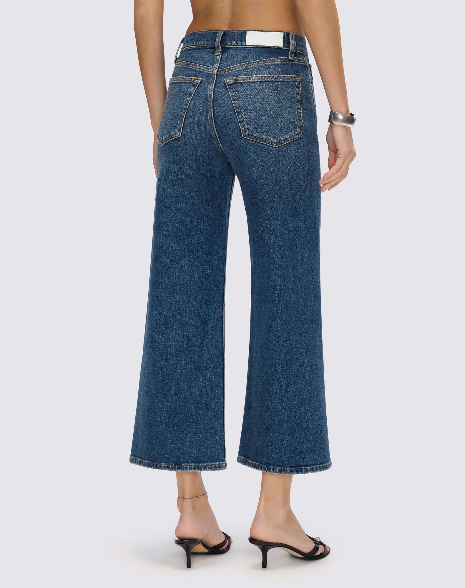 Womens | Comfort Stretch High Rise Wide Leg Crop | Sonoma Indigo