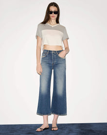 Womens | Hanes V Neck Contrast Jersey | HTG Vintage White