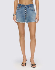 Womens | Levi's A Frame Short | Indigo