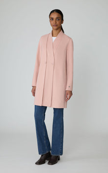 Reine Double Face Wool Coat | Blush