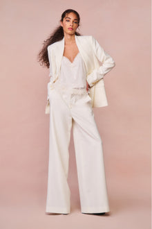 Samuela Wide Leg Trouser | Cream