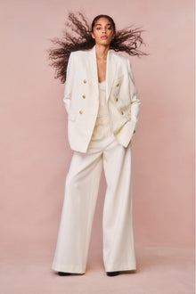 Samuela Wide Leg Trouser | Cream