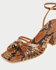 Renee Knot Heel Sandal | Brown