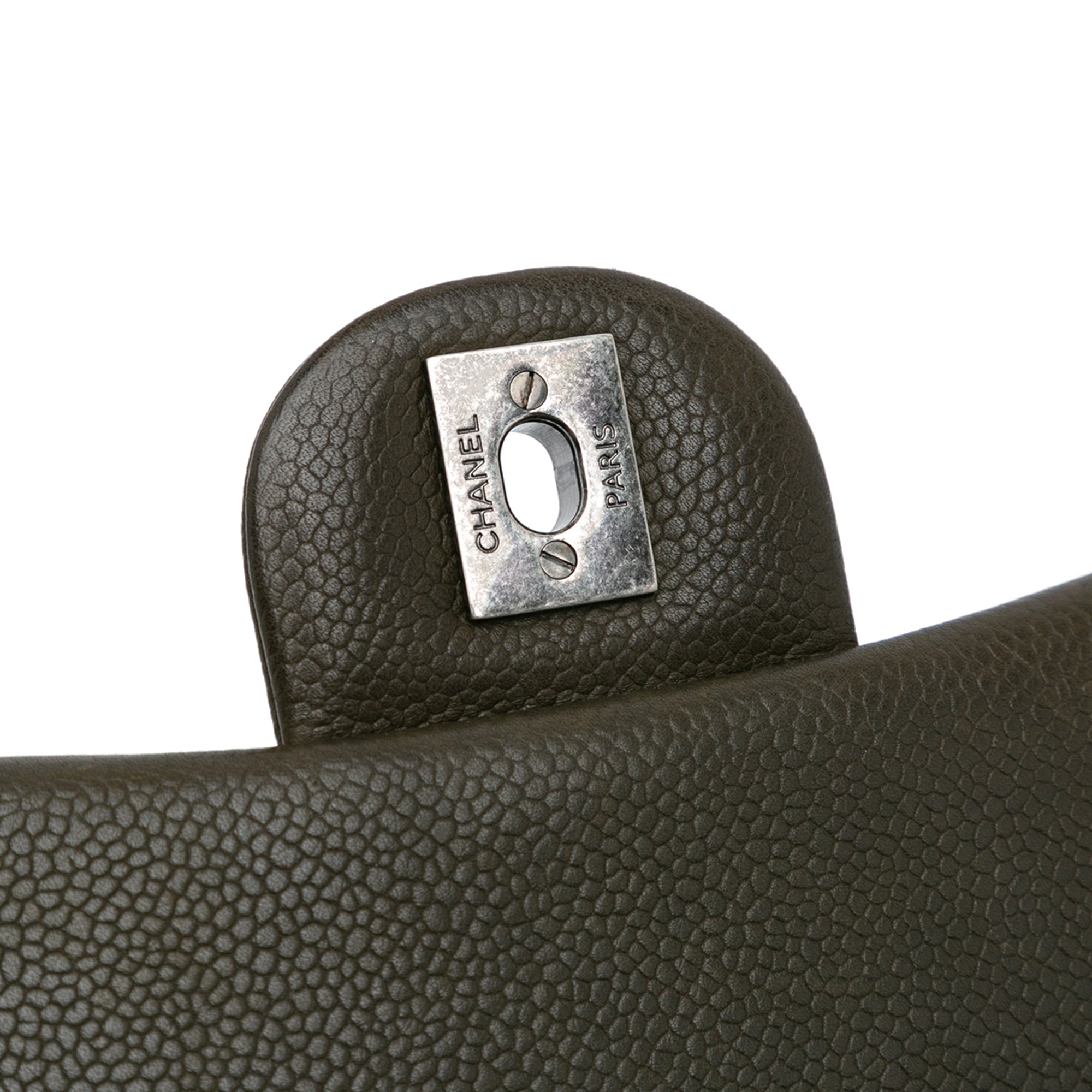 Chanel | Pre-Owned CC Quilted Caviar Crossbody | Brown/Dark Brown