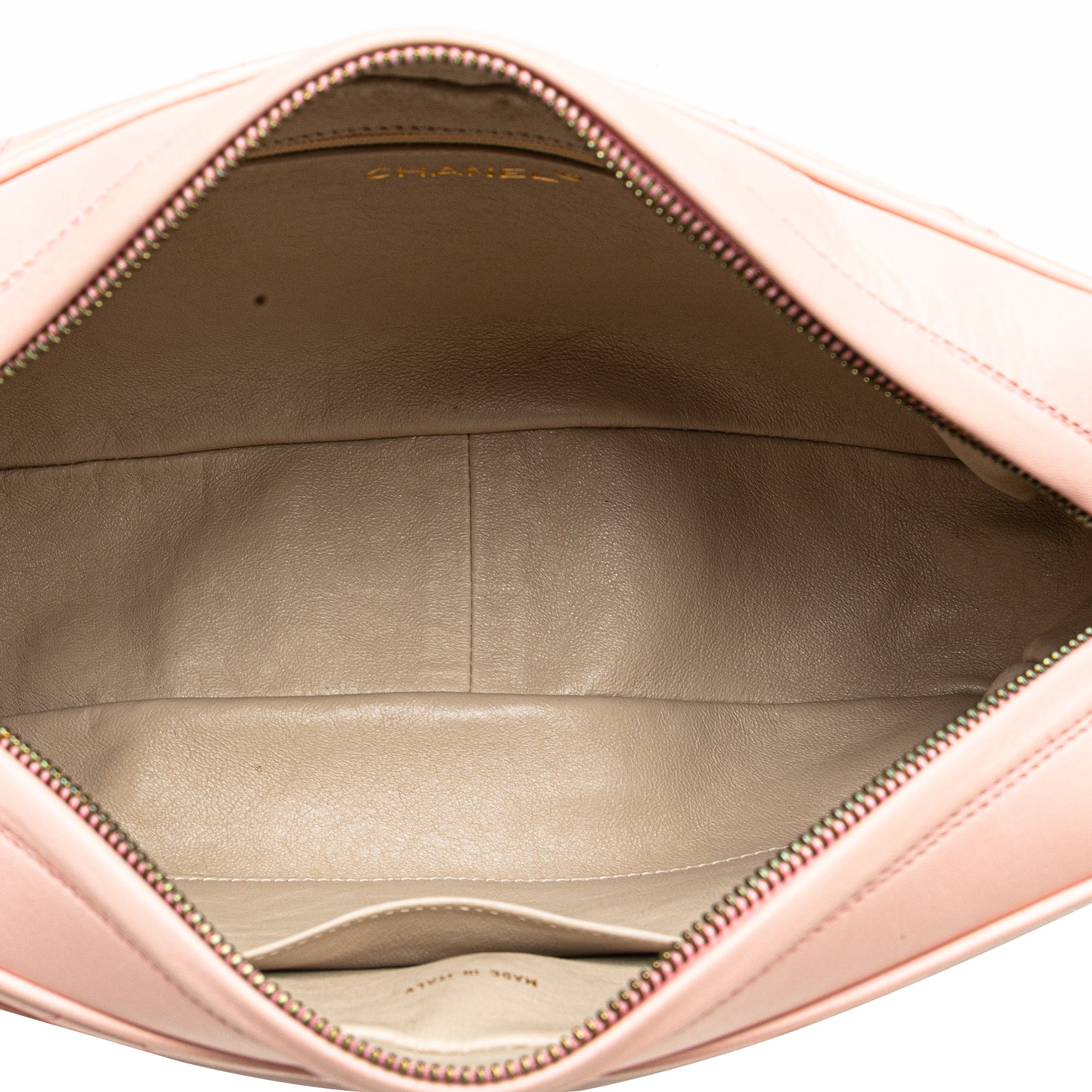 Chanel | Pre-Owned CC Quilted Lambskin Camera Crossbody | Pink/Light Pink