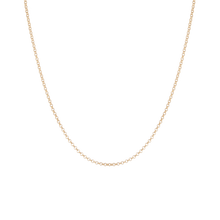 Small Rolo Chain Necklace Vermeil 14k Yellow Gold 16in 18in 20in 22in First
