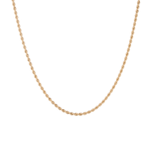 Medium Rope Chain Necklace Vermeil 14k Yellow Gold 16in 18in 20in 22in First
