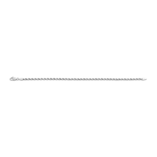 Medium Rope Chain Bracelet Vermeil 14k White Gold 6in 6.5in 7in 7.5in