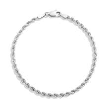Medium Rope Chain Bracelet Vermeil 14k White Gold 6in 6.5in 7in 7.5in First