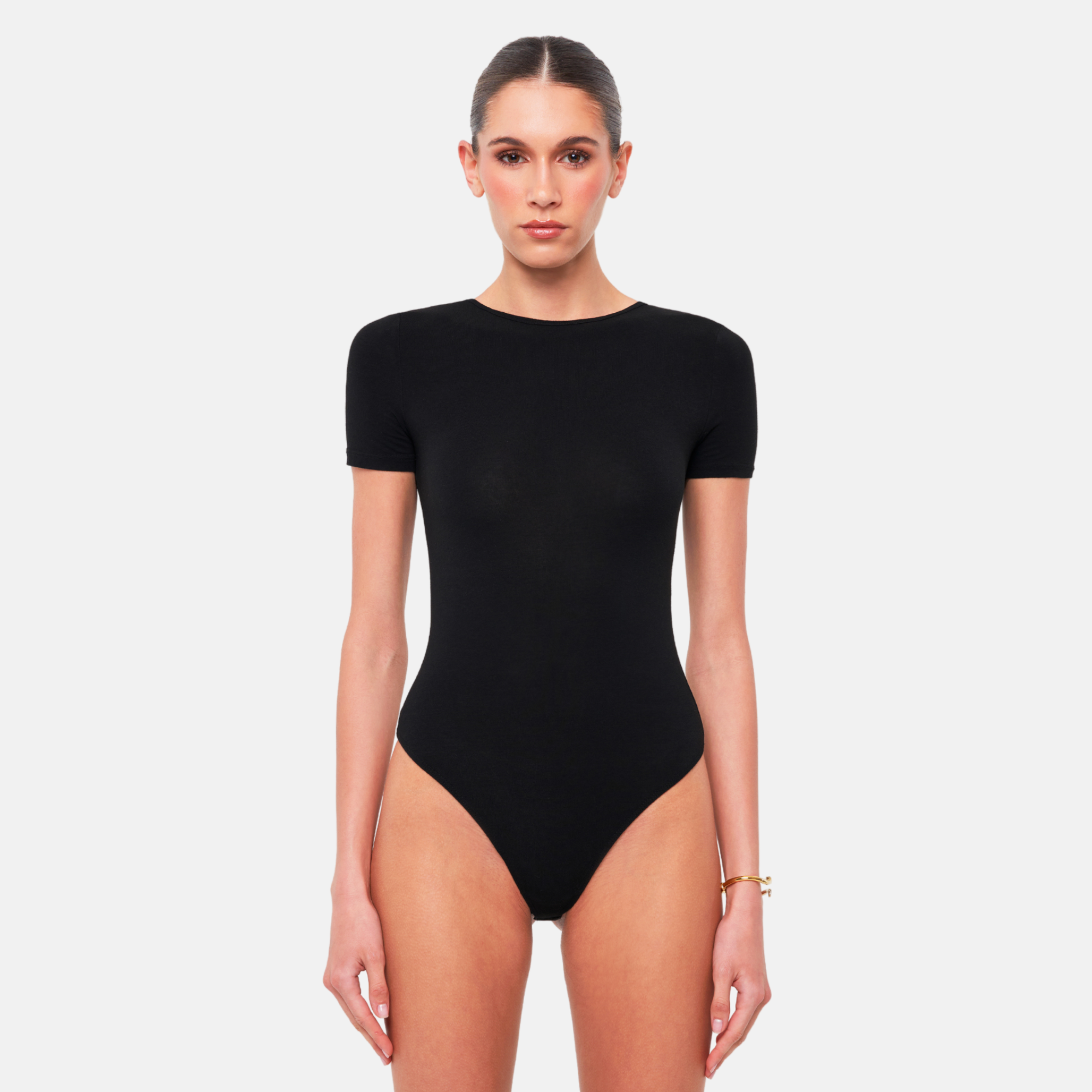 OW Collection Rosa Bodysuit | Black Caviar