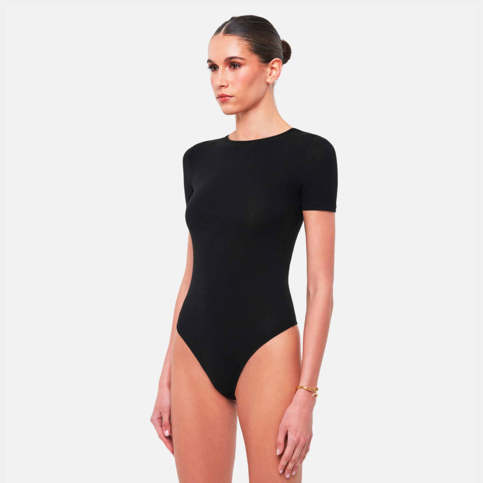 OW Collection Rosa Bodysuit | Black Caviar