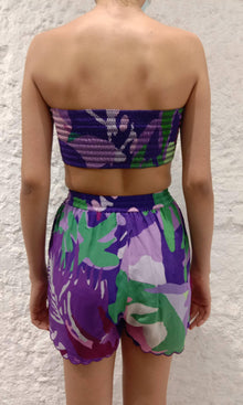 Womens | Aerin Polyester Crepe Bandeau | Purple Multi