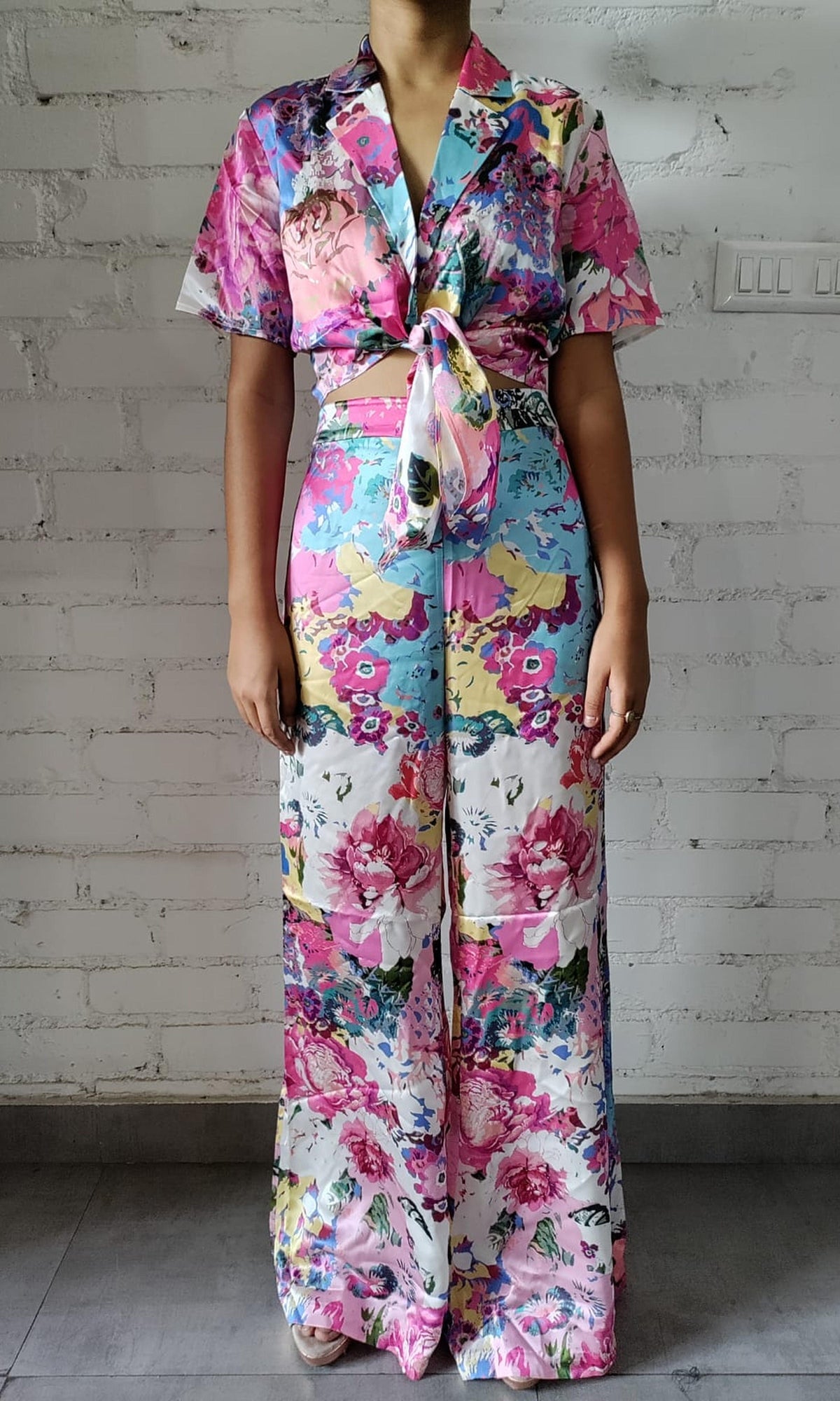 Womens | Aster Charmeuse Silk Pant | Multi Color