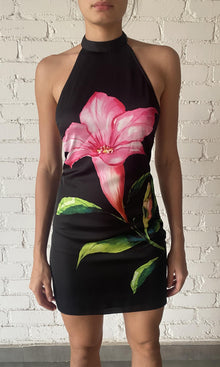 Womens | Bryn Polyester Satin Lycra Short Dress | Black
