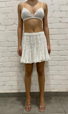 Womens | Celia Silk Chiffon Bandeau | White
