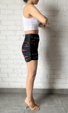 Womens | Chris Nylon Powermesh Short Skirt | Multi Color