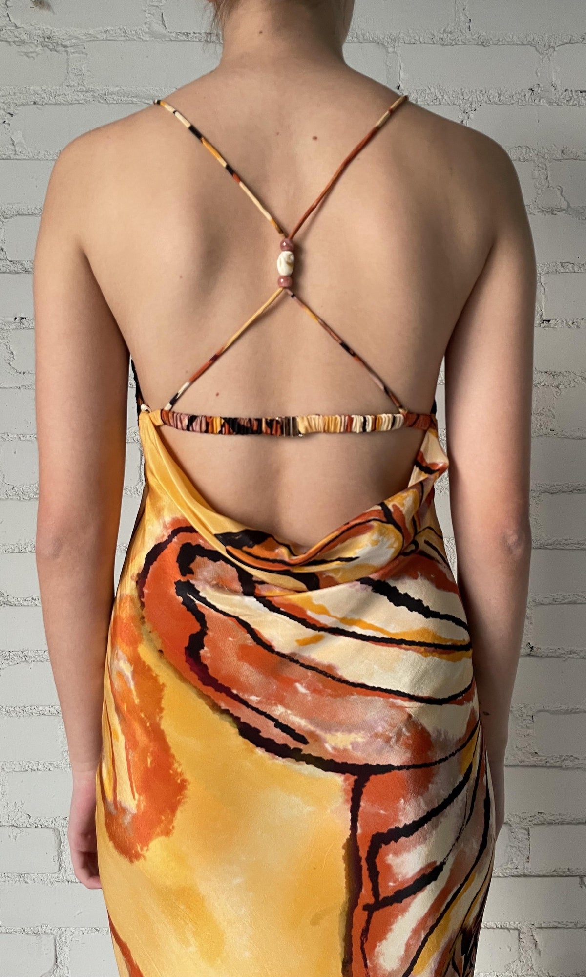 Womens | Cress Viscose Natural Crepe Maxi Dress | Beige