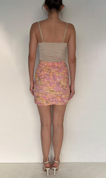 Womens | Faye Crinkle Chiffon Short Skirt | Multi