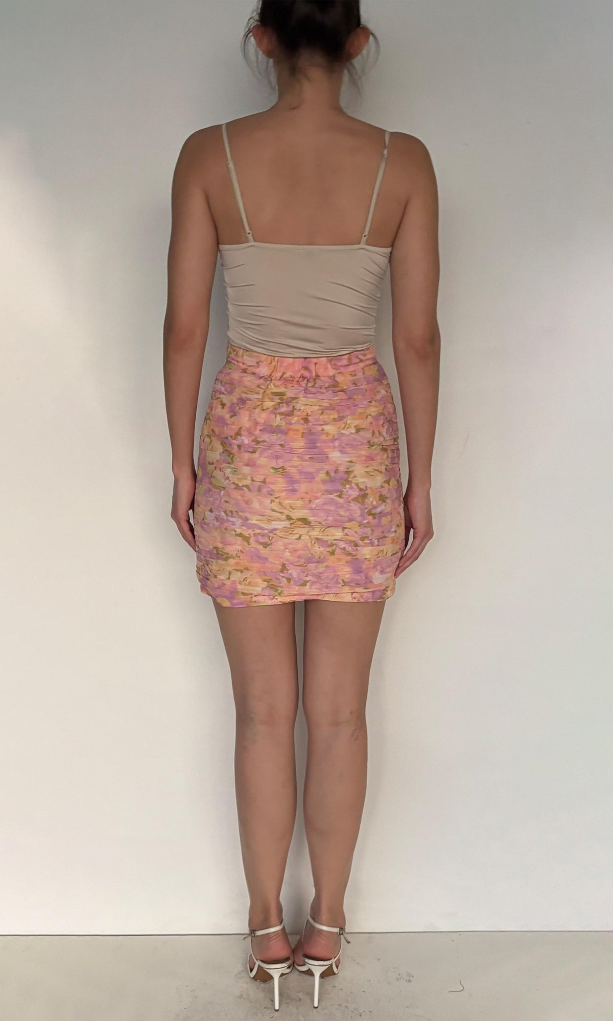 Womens | Faye Crinkle Chiffon Short Skirt | Multi