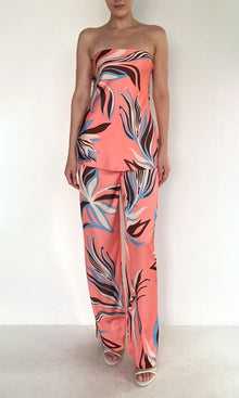 Womens | Fern Polyester Satin Lycra Straight Pants | Pink