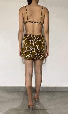 Womens | Fia Polyester Heavy Crepe Bandeau | Brown
