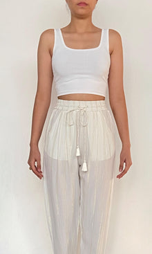 Womens | Inv Viscose Moss Crepe Pants | White