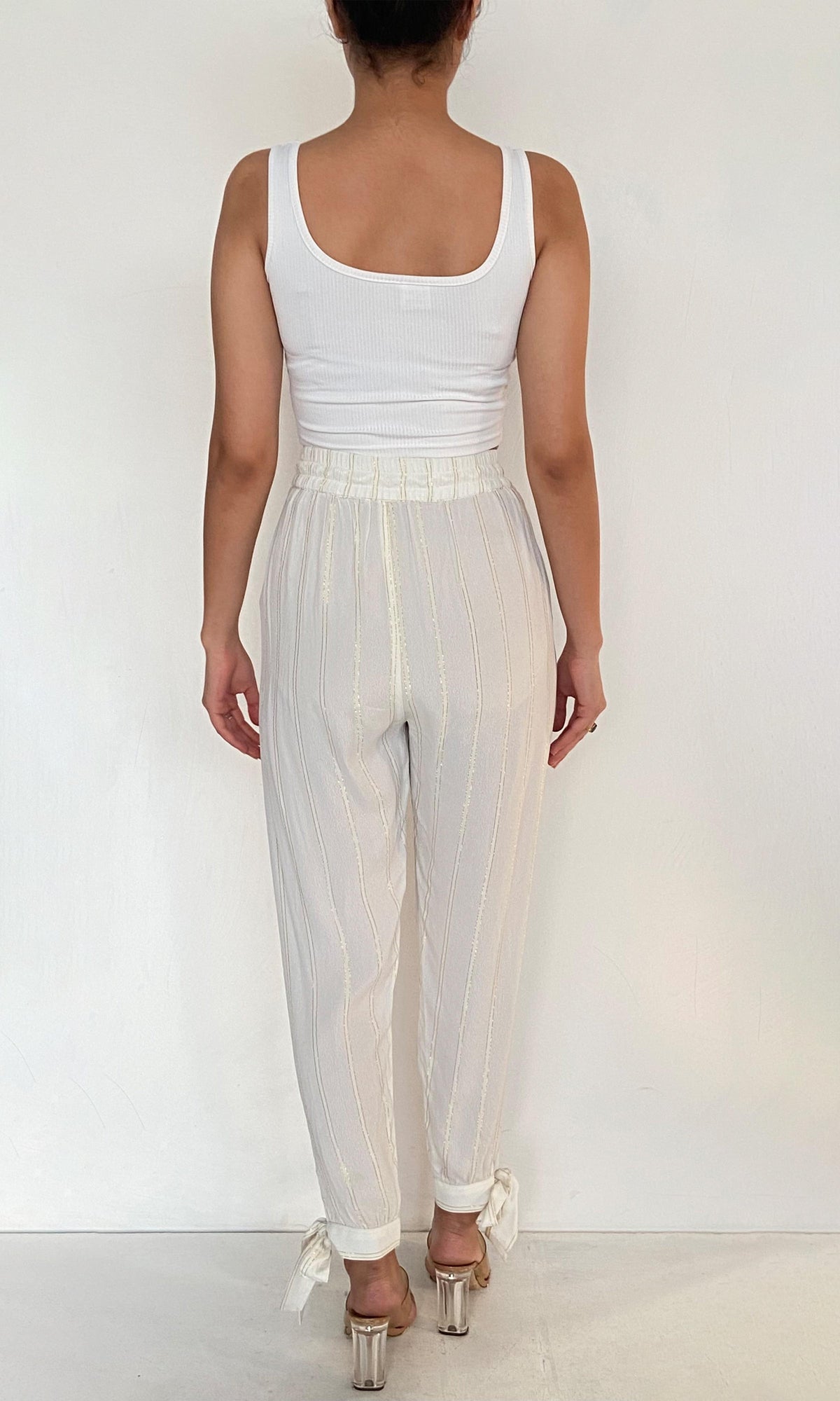 Womens | Inv Viscose Moss Crepe Pants | White