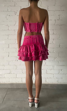 Womens | Juju Cotton Twill Corset | Pink