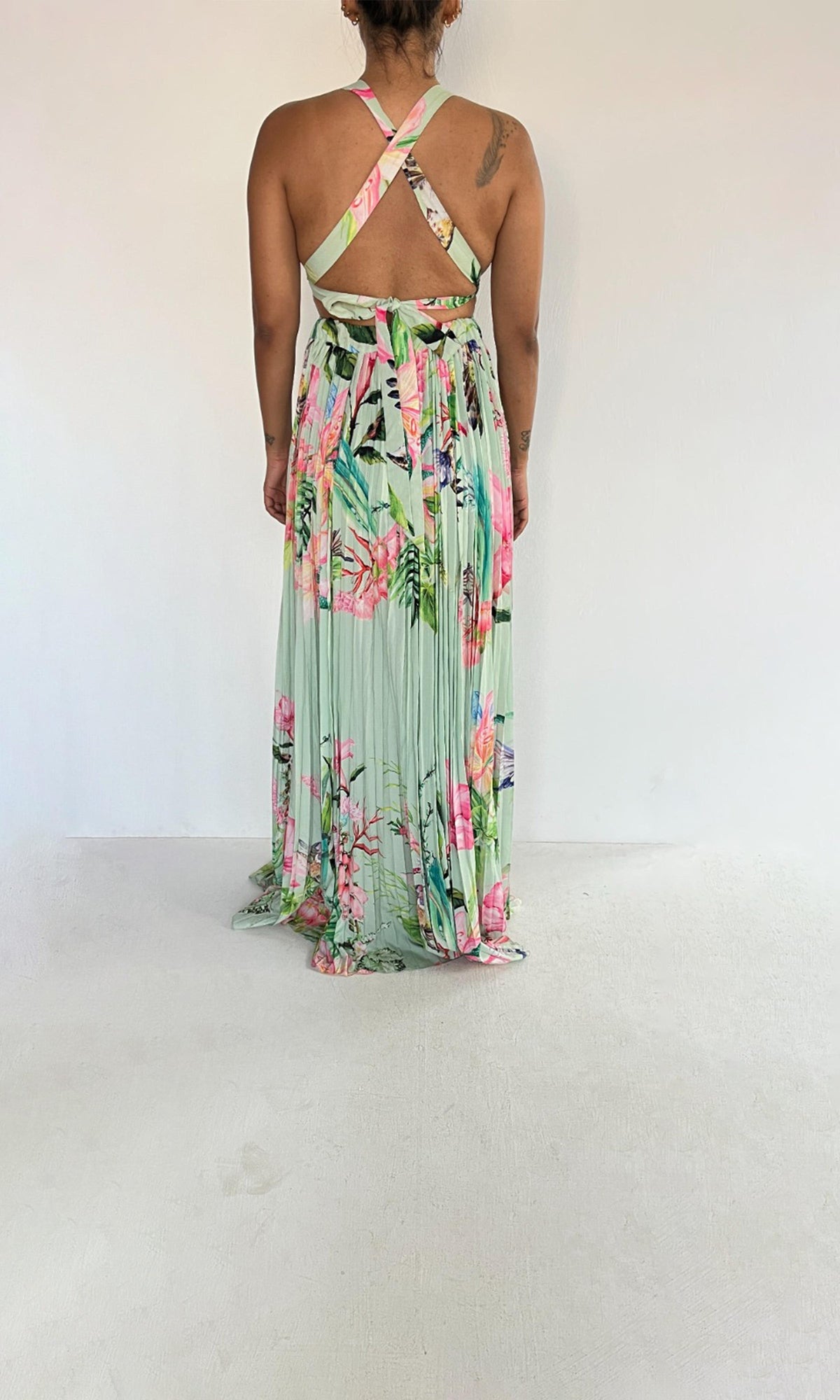 Womens | Loiss Polyester Crepe Long Dress | Cosmic