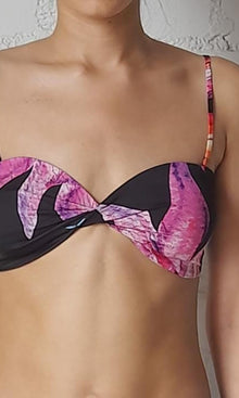 Womens | Margo Polyester Satin Bandeau | Black Multi