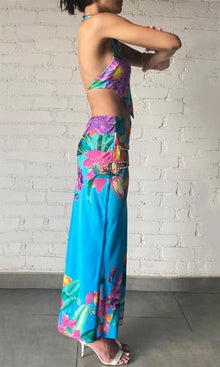 Womens | Ocean Polyester Crop Top | Turquoise