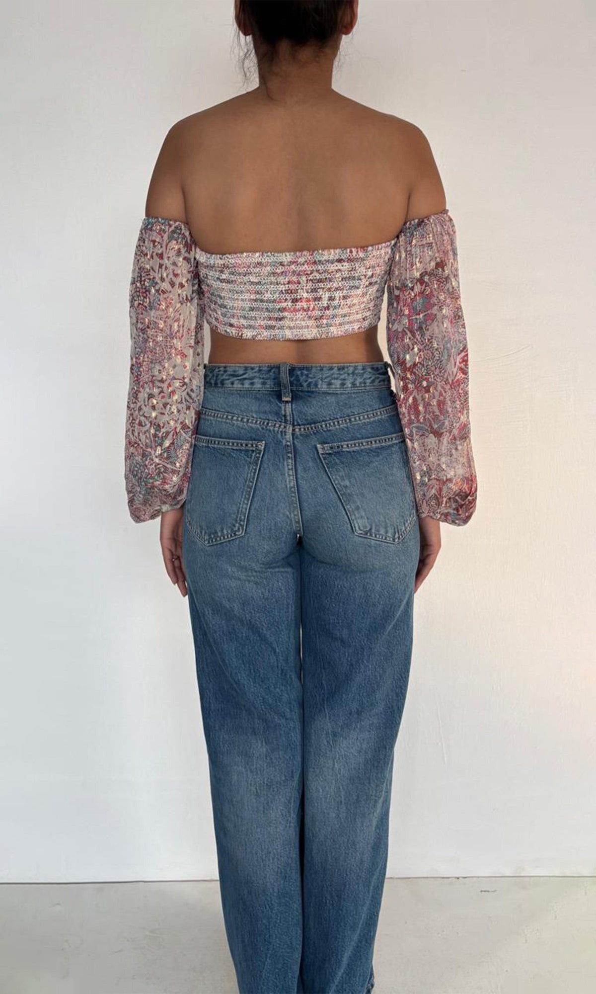 Womens | Paola Viscose Chiffon Dobby Top | Multi