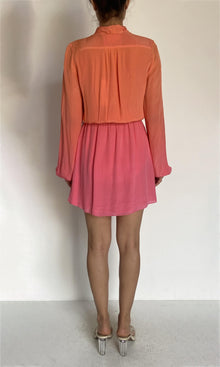 Womens | Rae Polyester Crepe Short Dress | Ombre