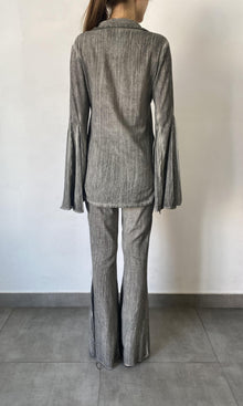 Womens | River Viscose Cotton Georgette Pant | Gray